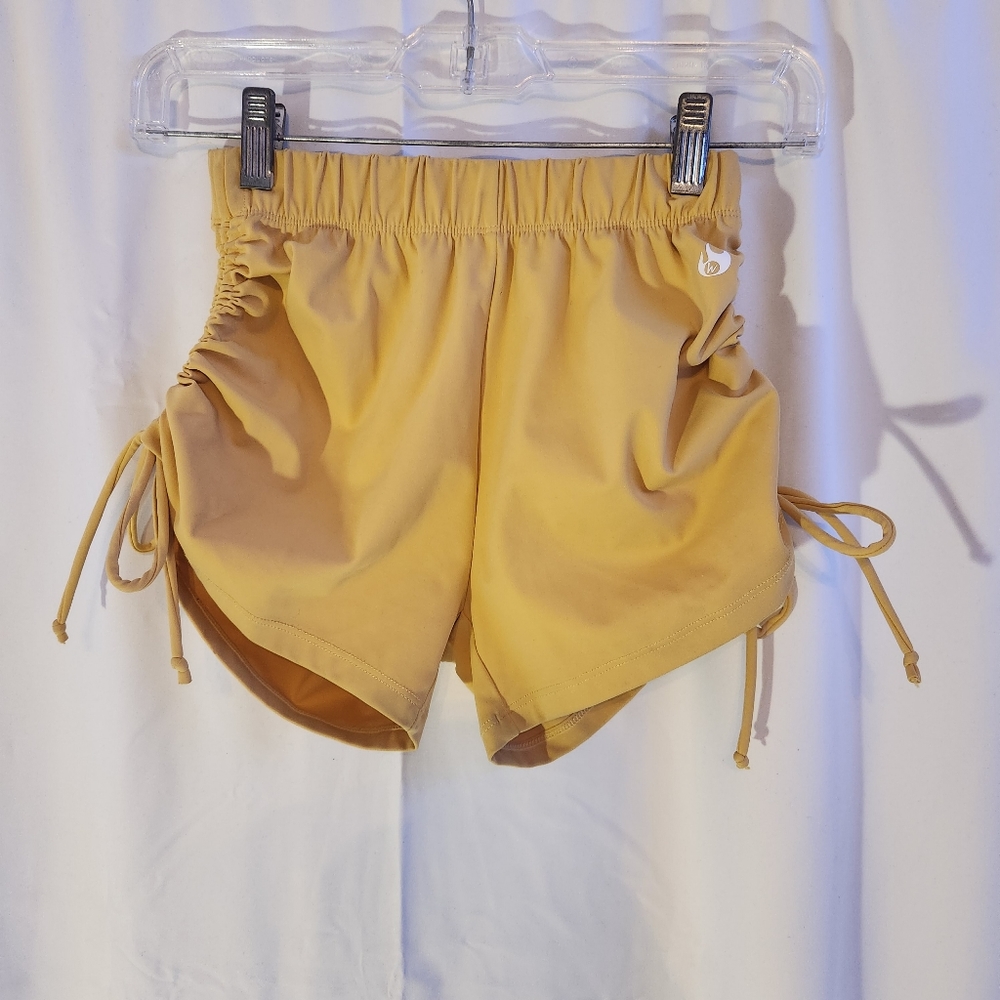 Werk Dancewear Yellow Urban Drawstring Shorts